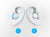 4. Avoid blocking the area where the soundcore logo is displayed (shaded blue) with the areas of your ears highlighted in blue.